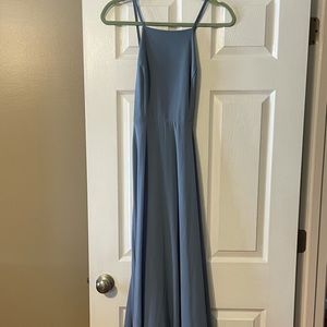 Lulu’s dusty blue bridesmaid dress size medium. Worn once. Adjustable straps